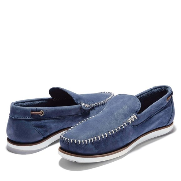 Timberland Men\'s Atlantis Break Leather Boat Shoes Navy Blue A2A8F ALL SIZES main image 5